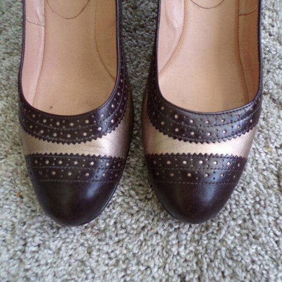 Anyi Lu Italian retro leather heels 38.5 - Picture 3 of 10